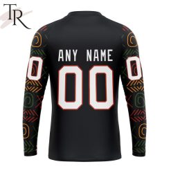 Alternative view of NHL Florida Panthers Custom Name Number Black History Month Sweatshirt