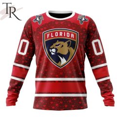 NHL Florida Panthers Custom Name Number Valentine Gift Sweatshirt