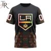 NHL Los Angeles Kings Custom Name Number Black History Month T-Shirt