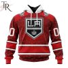 NHL Los Angeles Kings Custom Name Number Valentine Gift Pullover Hoodie