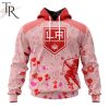 NHL Los Angeles Kings Custom Name x2 Date Valentine Pullover Hoodie