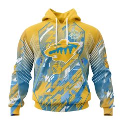 NHL Minnesota Wild Against Childhood Cancer Pullover Hoodie