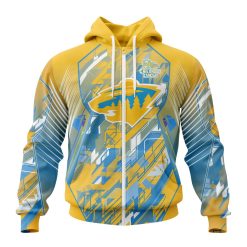 NHL Minnesota Wild Against Childhood Cancer Zip Up Hoodie