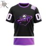 NHL Minnesota Wild Custom Name Number Black Hockey Fights Cancer T-Shirt