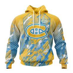 NHL Montreal Canadiens Against Childhood Cancer Pullover Hoodie
