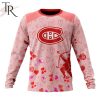 NHL Montreal Canadiens Custom Name x2 Date Valentine Sweatshirt