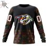 NHL Nashville Predators Custom Name Number Black History Month Sweatshirt