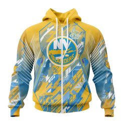 NHL New York Islanders Against Childhood Cancer Zip Up Hoodie