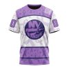 NHL New York Islanders Custom Name Number Lavender Hockey Fights Cancer T-Shirt