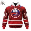 NHL New York Islanders Custom Name Number Valentine Gift Pullover Hoodie