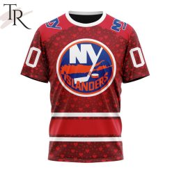 NHL New York Islanders Custom Name Number Valentine Gift T-Shirt