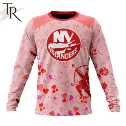 NHL New York Islanders Custom Name x2 Date Valentine Sweatshirt