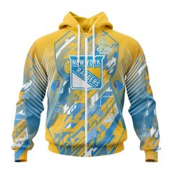 NHL New York Rangers Against Childhood Cancer Zip Up Hoodie