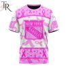 NHL New York Rangers Custom Name Number Breast Cancer Awareness Month T-Shirt