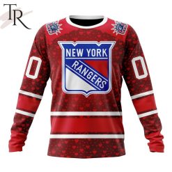 NHL New York Rangers Custom Name Number Valentine Gift Sweatshirt