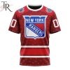 NHL New York Rangers Custom Name Number Valentine Gift T-Shirt