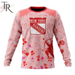 NHL New York Rangers Custom Name x2 Date Valentine Sweatshirt
