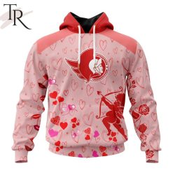 NHL Ottawa Senators Custom Name x2 Date Valentine Pullover Hoodie