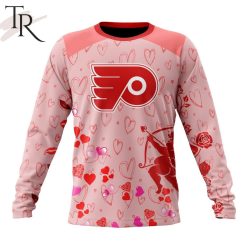NHL Philadelphia Flyers Custom Name x2 Date Valentine Sweatshirt