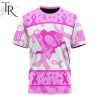 NHL Pittsburgh Penguins Custom Name Number Breast Cancer Awareness Month T-Shirt