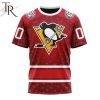 NHL Pittsburgh Penguins Custom Name Number Valentine Gift T-Shirt