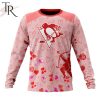NHL Pittsburgh Penguins Custom Name x2 Date Valentine Sweatshirt