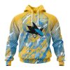NHL San Jose Sharks Against Childhood Cancer Pullover Hoodie