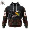 NHL San Jose Sharks Custom Name Number Black History Month Zip Up Hoodie