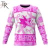 NHL San Jose Sharks Custom Name Number Breast Cancer Awareness Month Sweatshirt