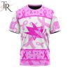 NHL San Jose Sharks Custom Name Number Breast Cancer Awareness Month T-Shirt