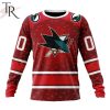 NHL San Jose Sharks Custom Name Number Valentine Gift Sweatshirt