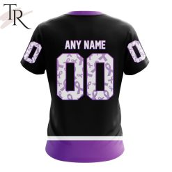 Alternative view of NHL St. Louis Blues Custom Name Number Black Hockey Fights T-Shirt