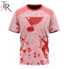 NHL St. Louis Blues Custom Name x2 Date Valentine T-Shirt