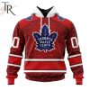 NHL Toronto Maple Leafs Custom Name Number Valentine Gift Pullover Hoodie