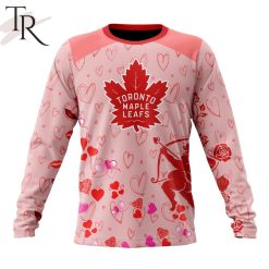 NHL Toronto Maple Leafs Custom Name x2 Date Valentine Sweatshirt
