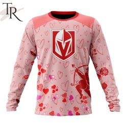 NHL Vegas Golden Knights Custom Name x2 Date Valentine Sweatshirt