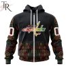 NHL Washington Capitals Custom Name Number Black History Month Zip Up Hoodie