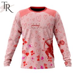 NHL Washington Capitals Custom Name x2 Date Valentine Sweatshirt