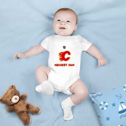 NHL Calgary Flames Newest Fan Baby Onesie