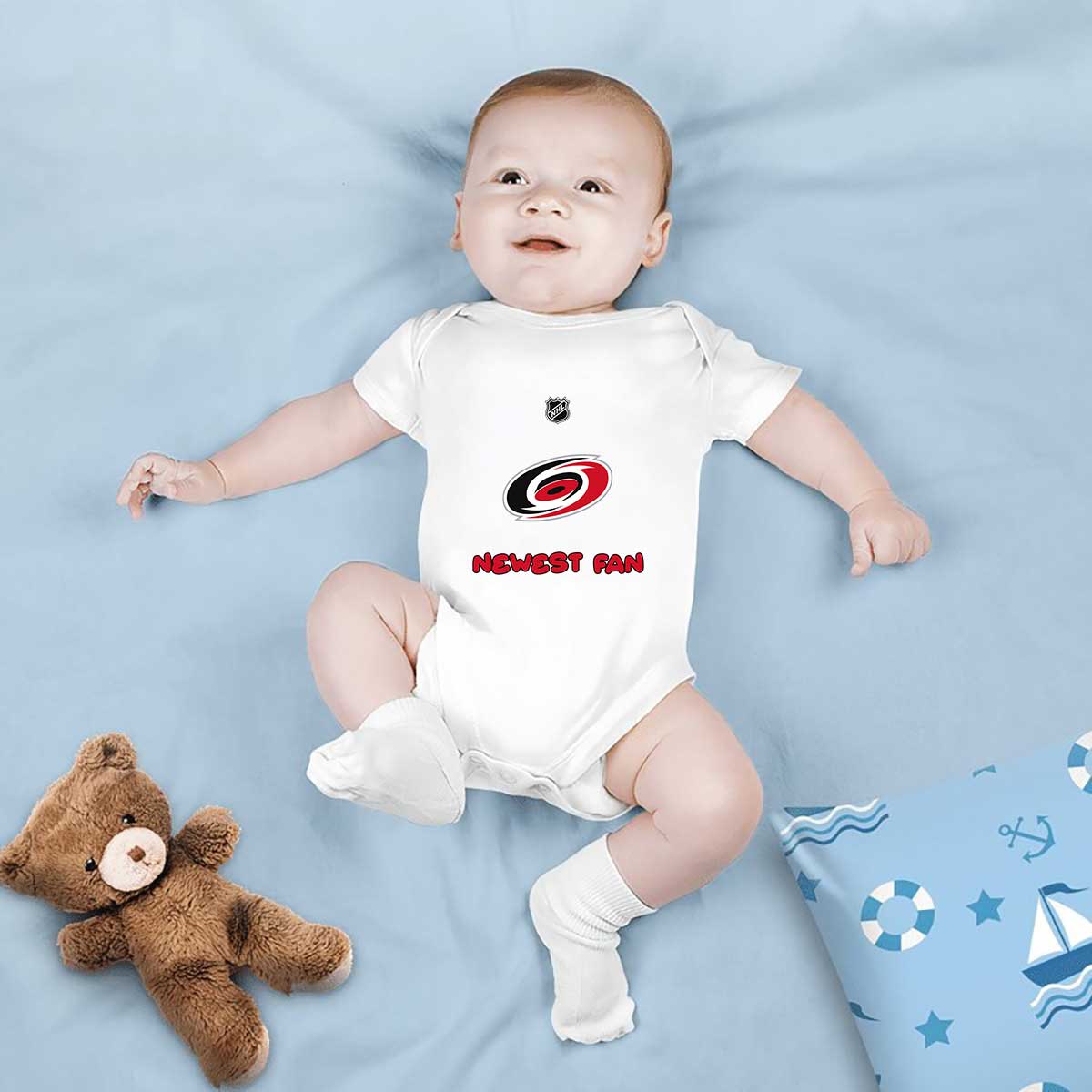 NHL Carolina Hurricanes Newest Fan Baby Onesie