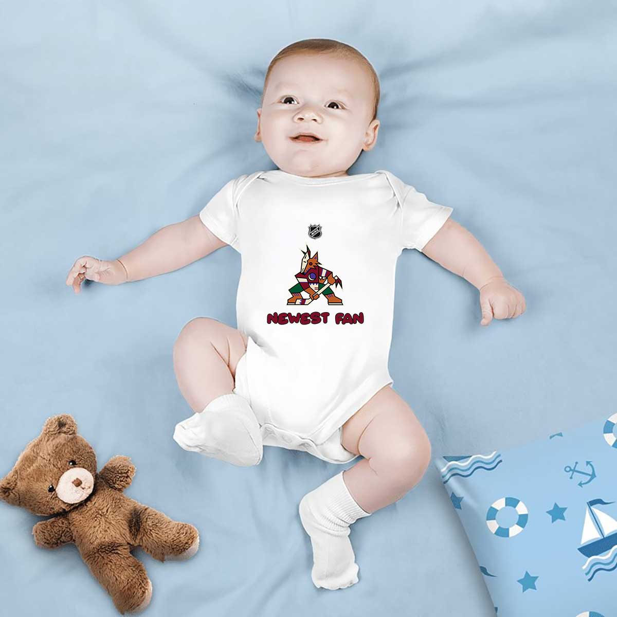 NHL Arizona Coyotes Newest Fan Baby Onesie