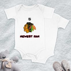 Alternative view of NHL Chicago Blackhawks Newest Fan Baby Onesie