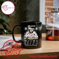 NHL Anaheim Ducks 30th Anniversary 1993-2023 Black Ceramic Mug