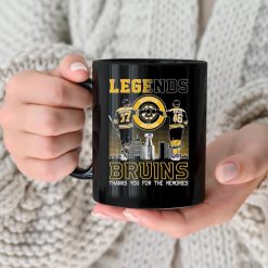 NHL Boston Bruins Legends Bergeron And Krejci Black Ceramic Mug