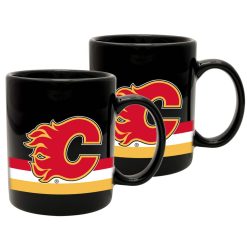 NHL Calgary Flames Logo Black Ceramic Mug
