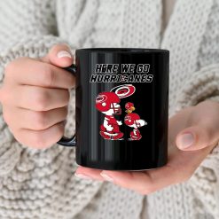 NHL Carolina Hurricanes Here We Go Black Ceramic Mug
