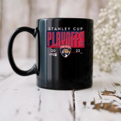 Alternative view of NHL Florida Panthers Stanley Cup Playoffs Black Ceramic Mug