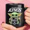 NHL Los Angeles Kings Baby Yoda Black Ceramic Mug