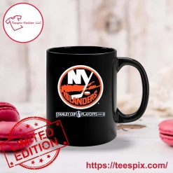 Alternative view of NHL New York Islanders Stanley Cup Playoffs Breakout Black Ceramic Mug