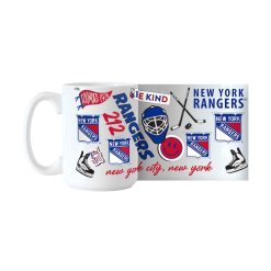 Alternative view of NHL New York Rangers Founded 1926 White Ceramic Mug